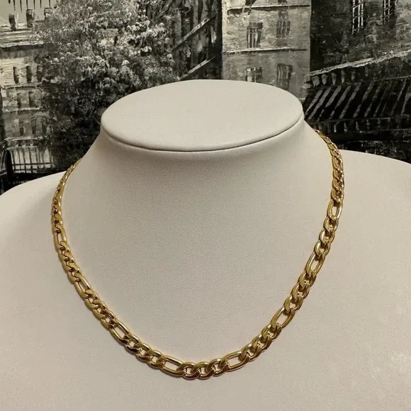 Figaro Chain Necklace - 6MM - Picture 1 of 1